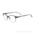 Großhandel Frauen Neue handgefertigte Katzenauge Full Rim Clear Linsen Metall Optical Frames Brille Brille